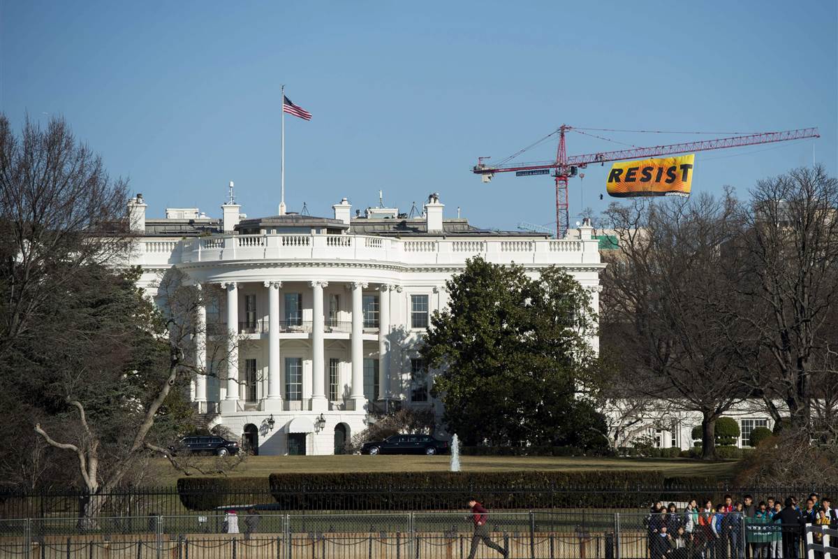 Trump Rails Against Biased “Resist” Crane, Insists Millions of Cranes Support Him