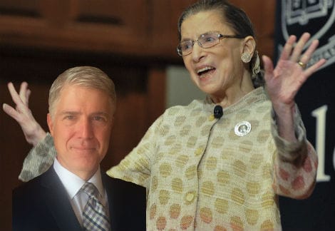Ruth Bader Ginsburg Is Reportedly "Totally Crushin" on New Justice Neil Gorsuch!