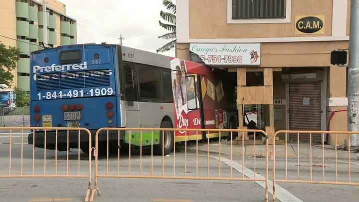 Bus Lodged in Building Rented As Luxury Apartment. Only $3300/month.